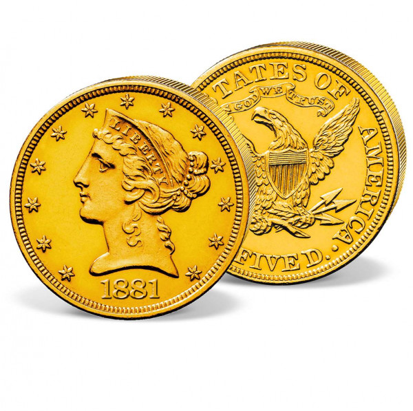 Goldmünze 5 Dollar USA "Liberty Head 1881" CH_2711381_1