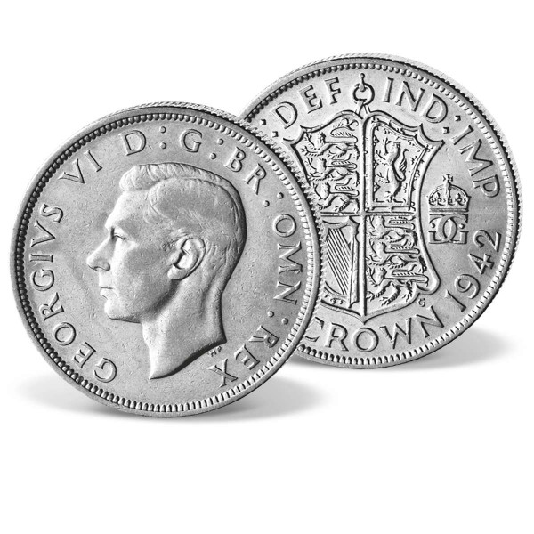 Originalmünze "1/2 Crown George VI." CH_2421101_1