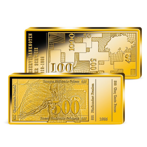 Barrenprägung "Reservebanknote 500 Franken 1985" CH_9037755_1