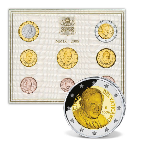 Euro Kursmünzensatz Vatikan 2009 CH_2708667_1