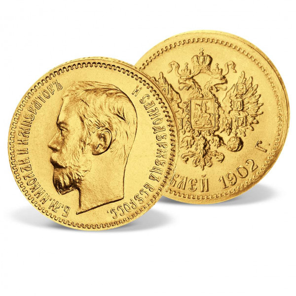 Goldmünze 5 Rubel Russland "Zar Nikolaus II." CH_2430932_1